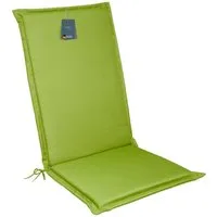 LILENO HOME Hochlehnerauflage Gartenstuhl Auflage, bequeme Sitzauflage für Gartenmöbel, Stuhlkissen, (1er Set), Polsterauflage Apfelgrün, Stuhlauflagen, Auflagen Hochlehner