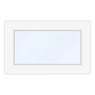 Kellerfenster 65x40 cm, PVC, Ideal 4000, Weiß, 650 x 400 mm, einteilig, festverglast, individuell konfigurieren