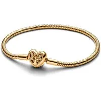 Pandora Armband Gliederarmband Stammbaum Herzverschluss Vergoldet 563516C01-23 cm