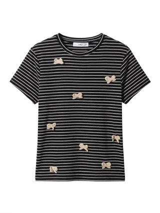 MANGO - T-SHIRT LAZI - Gr. - S