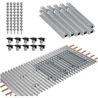 smartEC Solarmodul-Halterung Montagesystem für Trapezblech 4 Solarmodule 1-reihige Verlegung