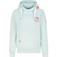 Eight2Nine Kapuzenpullover Damen Hoodie mit Küstenbackprint Sweater, Kapuzensweatshirt mit Kängurutasche, mit Kapuze