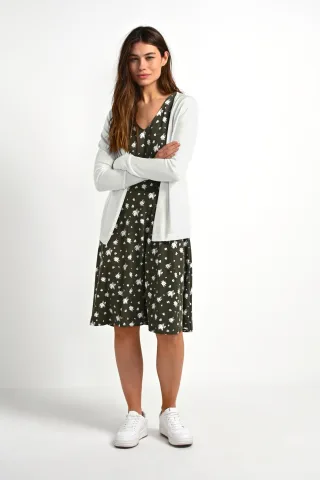 Strickjacke Regular fit white