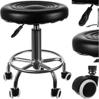 Beautylushh Arbeitshocker Friseurhocker Hocker Friseur (Spar-Set, 1 St., einfach praktisch), Zusätzliches Rad zur Beinstütze
