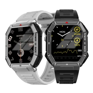 DT108 1.96inch HD Screen GPS Track AI Voice Assistant bluetooth Call Heart Rate Blood Oxygen Monitor Sleep Monitoring El