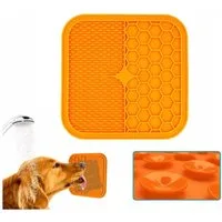 NUXIE Dog Napf Schleckmatte Leck-Matte für Hunde – Antistress & Spielspaß., Hergestellt aus lebensmittelechtem thermoplastischen Kunststoff., Stressabbau endorphinfreisetzendes Lecken, verbessert die Mundhygiene.