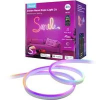 Neon Strip Light, LED-Streifen weiß, 4 Meter, schwarz