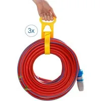 Ruco Schlauchhalterung Universal-Tragegriff, 3er Set, (3-tlg., Kabelhalter, Gerätehalter, Transporthilfe, Kabelgurt, Made in Germany)