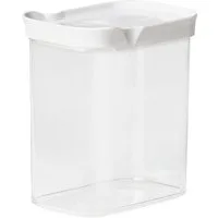 Emsa Vorratsdose Optima, Kunststoff, (1-tlg), 1,6 Liter, rechteckig, Schiebedeckel, frische Dichtung, Stapelränder