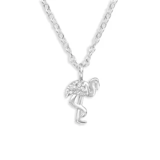 Flamingo Halskette aus 925 Silber