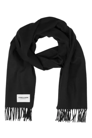 Strellson - Schal mit Fransen schwarz - Gr. - ONE