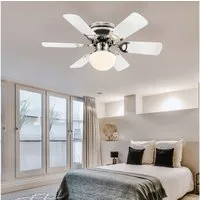 GLOBO LIGHTING Deckenventilator, LED Decken Ventilator Wohn Zimmer Lüfter RGB Fernbedienung