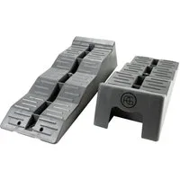 AG Automotive Auffahrrampe Stufenkeile Auffahrkeile Wohnmobil Wohnwagen Level Up Rampe Grau (2-St)