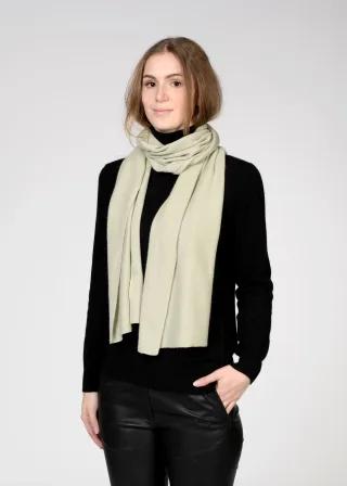 IN LINEA - NOS Schal 509 sage green mel. - Gr. - One Size