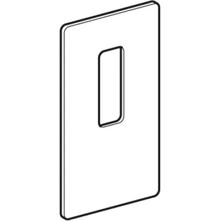 Geberit Serviceöffnung für Wandarmaturen Monolith Sanitärmodul für Waschtisch Glas umbra, 242703SQ1 242703SQ1