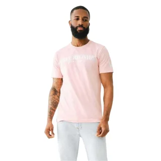 True Religion - T-Shirt für Herren, Rundhalsausschnitt, Folie (Pink)