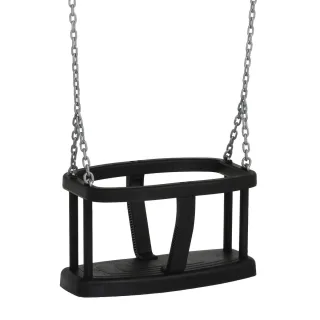 Babyschaukel Pure EN 1176 - Öffentlicher Spielplatz Schaukelsitz - Wetterfest mit 250cm Kette - Für 300cm Höhe - Robuster Kindersitz - Wickey