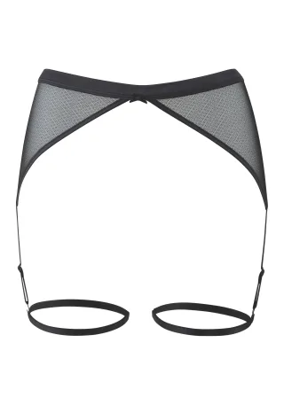 LASCANA - LASCANA Strumpfgürtel black - Gr. - 46