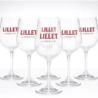 Lillet Gläser-Set Original Lillet L’Apéritif Gläser 6er Set, 15 cl geeicht, 6-tlg.