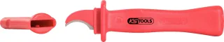KS Tools Absetzmesser mit Schutzisolierung, 165mm - 117.1394