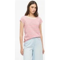 s.Oliver Kurzarmshirt T-Shirt Gestreiftes Rundhalsshirt aus Baumwolle
