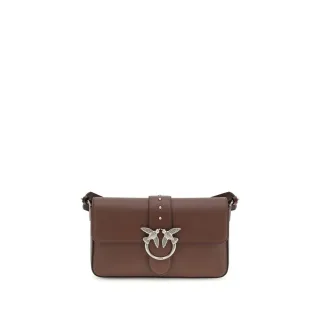 PINKO Braune Leder-Schultertasche