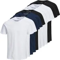 Jack & Jones T-Shirt Herren T-Shirt 10er Pack Baumwolle (Packung, 10er Pack)