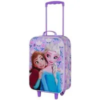 Karactermania Kinderkoffer 3D Disney Die Eiskönigin 2 Frozen Elsa Trolley Reisekoffer Koffer, Kinder-Trolley-Koffer im Soft 3D Design