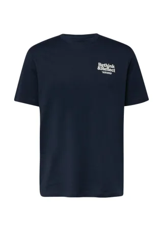 s.Oliver Red Label - T-Shirt aus Baumwolljersey mit Frontprint blau - Gr. - S