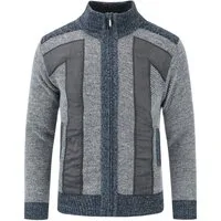 Allthemen Cardigan Herren Strickjacke mit ärmelflecken Strickjacke Winter