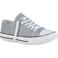 VAN HILL 20388936 YR LW2255-6 Damen Sneaker Lt. Grey 36 Sneaker Damen Sneaker Low Bequeme Schnürer Basic Stoff Schnür-