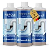 ABACUS Abflussreiniger, Rohrreiniger, Rohrfrei, Abflussfrei Rohrreiniger (Sicher für Rohre und Dichtungen, [- Wirkt sogar bei stehendem Wasser Löst hartnäckigste Verstopfungen)