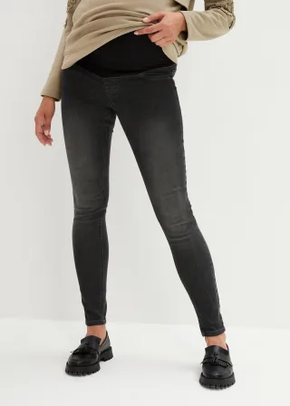 bonprix Umstandsjeggings mit Baumwolle (2er Pack) Skinny, blau, Gr.48, Skinny-Jeans für die Schwangerschaft im Doppelpack, 82% Baumwolle