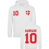 Youth Designz Hoodie Dänemark Herren Hoodie im Fußball Trikot Look mit modischem Fan Aufdruck