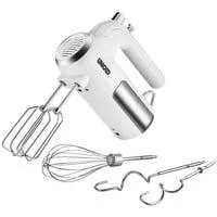 Handmixer 3 in 1 weiß/edelstahl, 450 Watt