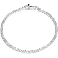 JEWLIX Königsarmband 925 Silber Königsarmband 2,5mm KA0025 (Länge: 23cm)