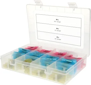 KS Tools Sortiment Schrumpfstoßverbinder, 0,5 mm² - 6,0 mm², 200-tlg - 970.0790