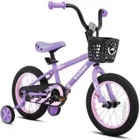 JOYSTAR Kinderfahrrad 14/16 Zoll fahrrad für 3-8 Jahre Jungen,Mädchen,Geschenke für Kinder, Mit Stützrädern, Korb, geschlossenem Kettenschutz und bunten Graffitis