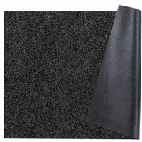 ANRO Läufer Teppichläufer POET Sauberlaufmatte Fußmatte Teppich Läufer, eckig, Höhe: 5 mm, Bodenläufer 100x80cm Meliert Schwarz Breite 80cm