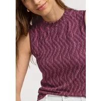 STREET ONE Shirttop Sommertop mit grafischem Muster und Turtleneck