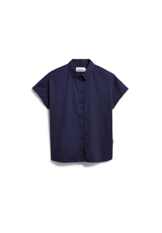 Armedangels - POPLIN LARISAANA BLOUSE tinted navy - Gr. - S