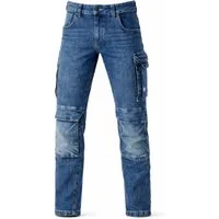 Engelbert Strauss Workerjeans e.s. Cargo Jeans – robuste Arbeitsjeans mit Flexbund, Knieverstärkung