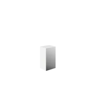 Emco evo Halb-Hochschrank 957950403 750mm, mit Doppelspiegeltür, weiss hochglanz / spiegel