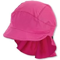 Sterntaler® Schirmmütze UV-Schutz 50+ Schirmmütze mit Nackenschutz Basic (1-St) Kindermütze mit Schirm aus UV-Popeline unifarben