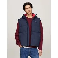 Tommy Jeans Steppweste TJM ESSENTIAL DOWN VEST EXT abnehmbare Kapuze mit Kordelzug