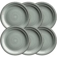MÄSER Teller-Set LUMACA (6-tlg), 6 Personen, Steinzeug
