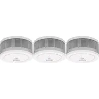 ABUS Rauchwarnmelder 3er Set Mini, inkl. 10 Jahres-Batterie GRWM30600 Rauchmelder (Mini, inkl. 10 Jahres-Batterie)