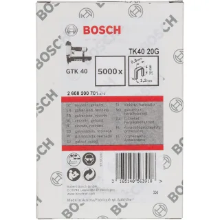 Bosch Schmalrückenklammer, 5,8 mm, 1,2 mm, verzinkt, 5000er-Pack - 2608200701