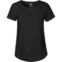 Neutral Rundhalsshirt Damen Roll Up Sleeve T-Shirt / Single Jersey Strick