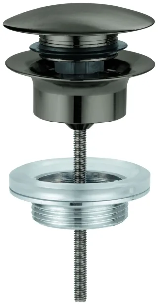 GROHE Ablaufgarnitur 65807 hard graphite gebürstet, 65807AL0 65807AL0